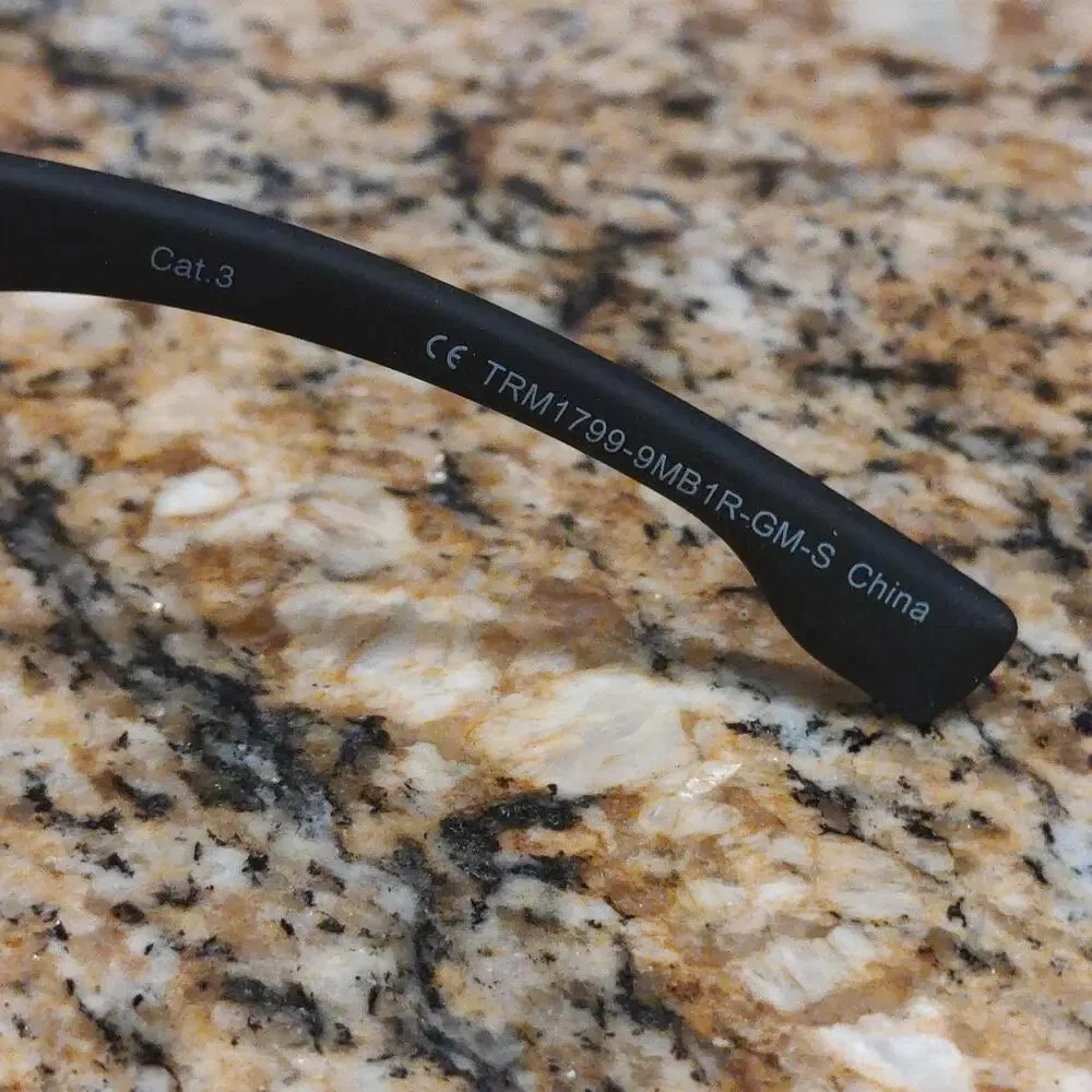 True Religion Sunglasses Mens Black Red Shield Oversized UV Protection TRM1799